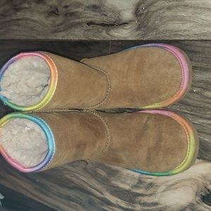 Kids rainbow ugg boots
